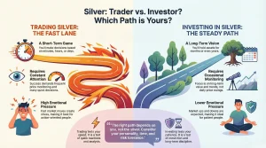 Differences Between Trading and Investing in Silver