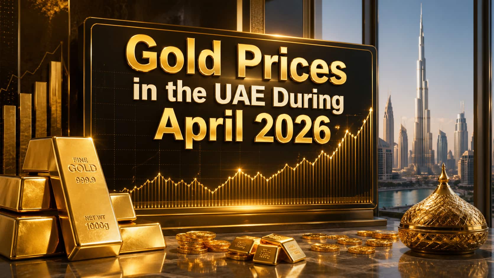 gold prices UAE April 2026 gold bars